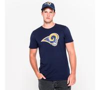 Team Apparel Ragazzi Los Angeles Rams Logo Grafico T-Shirt, Navy, Medio 10-12