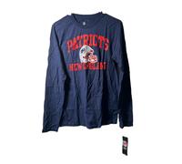 Team Apparel Ragazzi Nuovo Inghilterra Patriots Manica Lunga Crew T-Shirt, Navy,