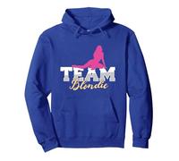 Team Blondie Bionde Donne Ragazze Capelli Ironia Sarcasmo Scherzo Felpa con Cappuccio, Unisex per Adulti, Blu Reale, M