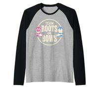 Team Boots Or Bows Design Reveal Western Maglia con Maniche Raglan