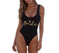 Team Bride Addio al Nubilato Costumi da Bagno Interi da Donna Costume da Bagno a Un Pezzo Costume Intero Donna per Estate Party