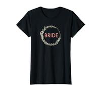 Team Bride Boho Floral Wreath Design - Addio al Nubilato Maglietta