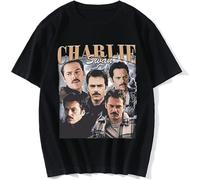 Team Charlie Swan T Shirt Billy Burke Graphic Printed Tshirts Men Cotton Short Sleeve Oversized Tee Shirt Vintage Clothing Black L