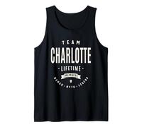 Team Charlotte Lifetime Member Nome divertente Charlotte Canotta