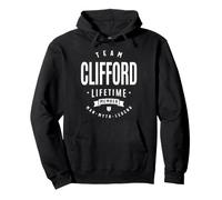 Team Clifford Lifetime Membro Divertente Nome Clifford Felpa con Cappuccio