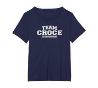 Team Croce | Orgoglioso Cognome della Famiglia, Regalo Cognome Maglietta, Donna Plus-Size, Navy, 5X