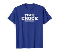Team Croce | Orgoglioso Cognome della Famiglia, Regalo Cognome Maglietta, Uomo, Blu Reale, XXL