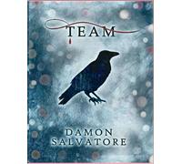 Team Damon themed Diary | Journal | Vampire Diaries Tv Show | Vintage Themed | Paperback | TVD: 50 Pages | 8.5 x 11 inches | Plain | Damon Salvatore Themed