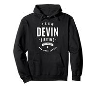 Team Devin Lifetime Member Nome Divertente Devin Felpa con Cappuccio