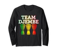 Team Djembe per Batteria Africana o per Musica Reggae Maglia a Manica