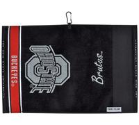 Team Effort Asciugamano Jacquard, 05JTR, Black, Red