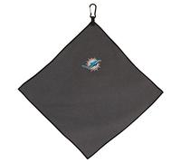 Team Effort Miami Dolphins - Asciugamano in microfibra, 38 x 38 cm, colore: Grigio