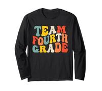 Team Fourth Grade Back to School 4th Grade Teacher Boys Kids Maglia a Manica