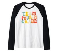 Team Fourth Grade Back to School 4th Grade Teacher Boys Kids Maglia con Maniche Raglan