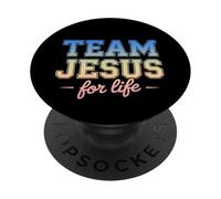 Team Gesù per la vita Fede cristiana PopSockets PopGrip Adesivo