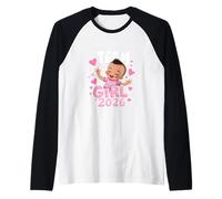 Team Girl It's a Baby Girl 2026 Maglia con Maniche Raglan