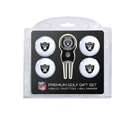 Team Golf 32106, Oakland Raiders-Set di 4 Palline da Golf e Divot Articoli Sportivi Generali, Colori Multi Team, Taglia Unica