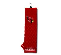 Team Golf Arizona Cardinals - Asciugamano da Golf Ricamato, 100% Cotone, Motivo Scrubber a Scacchi