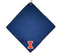 Team Golf NCAA Illinois Illinois - Asciugamano da golf in microfibra, 15 x 15 cm