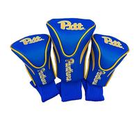 Team Golf NCAA Pittsburgh Panthers Contour Golf Club Headcovers (3 conteggio) numerati 1, 3, & X, adatto a piloti di grandi dimensioni, utilità, club di salvataggio e fairway, foderato in velluto per una protezione extra club