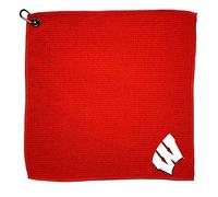 Team Golf NCAA Wisconsin Badgers - Asciugamano da golf in microfibra, 15 x 15