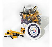 Team Golf NFL 175 Tee Jar, 32451, Pittsburgh Steelers, Taglia Unica