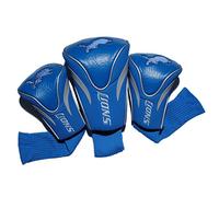 Team Golf NFL 3 Pack Contour Head Covers, Detroit Lions