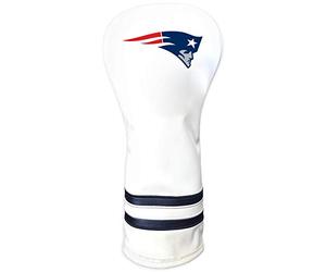 Team Golf NFL New England Patriots - Copritesta per mazza da golf fairway vintage bianco vintage, design aderente, design retrò
