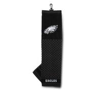 Team Golf NFL Philadelphia Eagles - Asciugamano da Golf Ricamato, Motivo Scrubber a Scacchi, Logo Ricamato