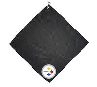 Team Golf NFL Pittsburgh Steelers - Asciugamano da golf con clip a moschettone, in microfibra di alta qualità con profonde tasche a nido d'ape, assorbimento dell'acqua superiore e asciugamano per la