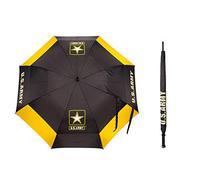 Team Golf Ombrello da golf militare da 157,5 cm con guaina protettiva, design a doppia copertura con protezione dal vento, pulsante di apertura automatica