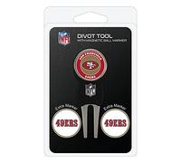 Team Golf Tool Pack with Ball Markers, San Francisco 49ers-Confezione di Attrezzi Divot con 3 pennarelli per Palline da Golf Adulto-Unisex, Taglia Unica