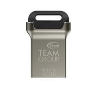 Team Group C162 USB Flash 32 GB USB Type-A 3.0 (3.1 Gen 1) Nero, Argento - Lettore USB Flash (32 GB, USB Type-A, 3.0 (3.1 Gen 1), 85 MB/s, senza coperchio, Nero, Argento)