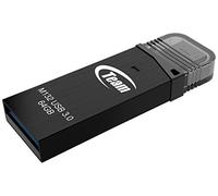 Team Group M132 - Chiavetta USB 3.0 e OTG Micro USB, colore: Nero Nero 64 Gb