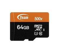 TEAM GROUP Micro SD 2 GB Scheda di Memoria con Adattatore SD Orange/Black 64 GB Class 10 UHS-I Grade 1