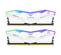 Team Group Delta White RGB DDR5 6000MHz 32GB 2x16GB CL30 Dual AMD Expo e Intel XMP Blanco