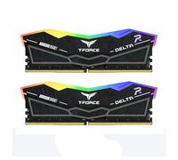 Team Group T-Force DELTA RGB DDR5 RAM, 6000 MHz, 32 GB (2 x 16 GB), CL30, memoria desktop con illuminazione RGB, raffreddamento PMIC, overclock one-click (bianco)