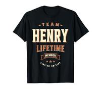 Team Henry Lifetime Member Nome Divertente Henry Maglietta