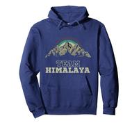 Team Himalaya Escursioni Monte Everest Felpa con Cappuccio, Unisex per Adulti, Navy, M