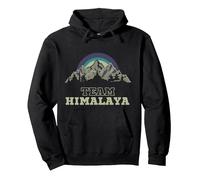 Team Himalaya Escursioni Monte Everest Felpa con Cappuccio, Unisex per Adulti, Nero, L