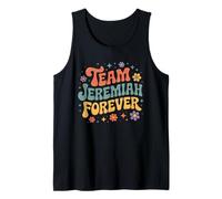 Team Jeremiah Retro Vintage Groovy Flower Power Vibes Retro Canotta