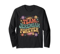 Team Jeremiah Retro Vintage Groovy Flower Power Vibes Retro Maglia a Manica