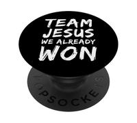 Team Jesus Abbiamo già vinto Christian Faith Believer Matching PopSockets PopGrip Adesivo