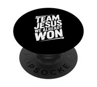 Team Jesus Abbiamo già vinto la vittoria della fede cristiana PopSockets PopGrip Adesivo