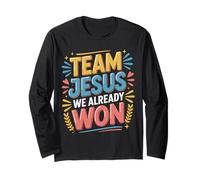 Team Jesus We Already Won Spiritual Winner Victory |- Maglia a Manica