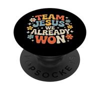 Team Jesus We Already Won Spiritual Winner Victory |- PopSockets PopGrip Adesivo