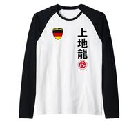 Team Karate Uechi Ryu German Flag Japanese Martial Arts Maglia con Maniche Raglan