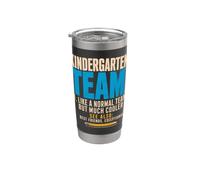 Team Kindergarten Back to School Teachers Students Bicchiere termico in acciaio inox doppia parete