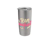 Team Kindergarten Back to School Teachers Students Bicchiere termico in acciaio inox doppia parete