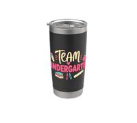 Team Kindergarten Back to School Teachers Students Bicchiere termico in acciaio inox doppia parete